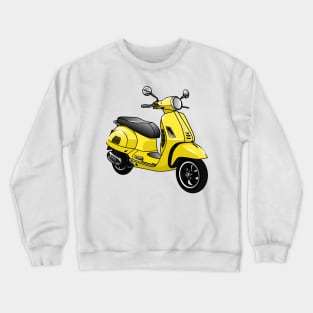 Moped motorcycle cartoon illustration Crewneck Sweatshirt